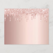 予算確認赤面グリッターの写真感謝していあなた (裏面)