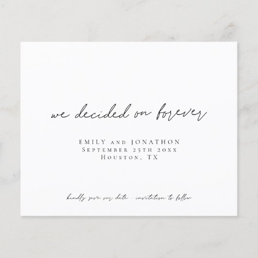 予算私たちは永遠にスクリプト日付を保存することに決めた (正面)