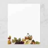 予算秋の愛のシックなブライダルシャワー招待 チラシ (裏面)