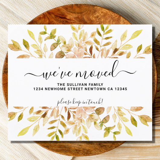 予算秋の紅葉アナウンスカード