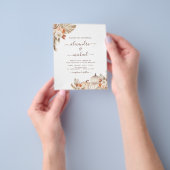 予算秋の結婚式パンパスグラステラコッタ チラシ (手)