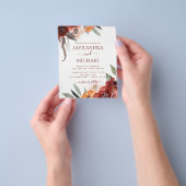 予算秋の結婚式ブルゴーニュフローラ チラシ (手)