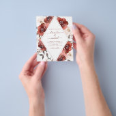 予算秋の結婚式ブルゴーニュフローラ チラシ (手)