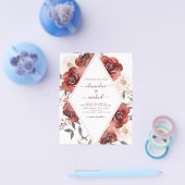 予算秋の結婚式ブルゴーニュフローラ チラシ (シングル)