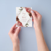 予算秋の結婚式写真フローラユーカリ チラシ (手)