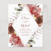 予算秋の結婚式写真フローラユーカリ チラシ (正面)