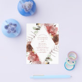 予算秋の結婚式秋フローラユーカリ チラシ (シングル)