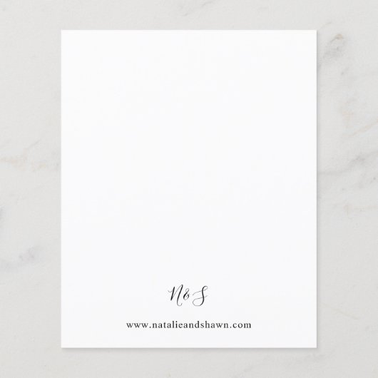 予算秋ひまわり結婚フローラズ – 白 チラシ (裏面)