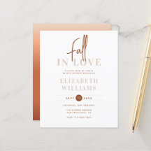 予算秋インラブシンプルブライダルシャワー