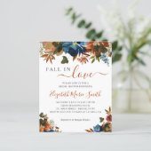 予算秋インラブフローラネイビーブルーブライダルシャワー (スタンド正面)