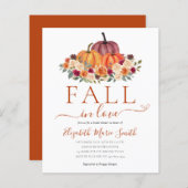 予算秋インラブフローラパンプキンブライダルシャワー (正面/裏面)