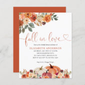 予算秋インラブフローラパンプキンブライダルシャワー (正面/裏面)