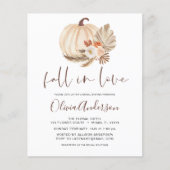 予算秋インラブブライダルシャワーテラコッタ チラシ (正面)