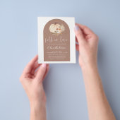 予算秋インラブブライダルシャワーテラコッタ チラシ (手)