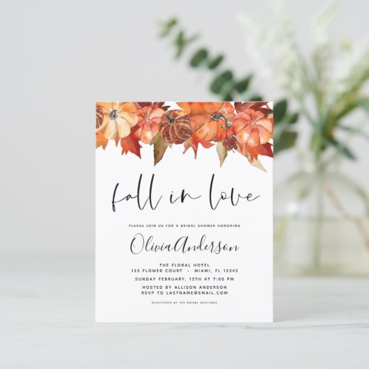 予算秋インラブブライダルシャワーパンプキンス (スタンド正面)