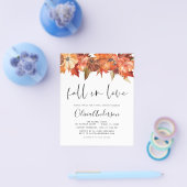 予算秋インラブブライダルシャワーパンプキンス チラシ (シングル)