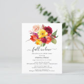予算秋インラブブライダルシャワー招待状 (スタンド正面)