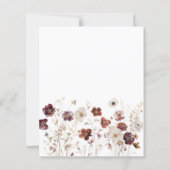 予算秋インラブブライダルシャワー招待 (裏面)