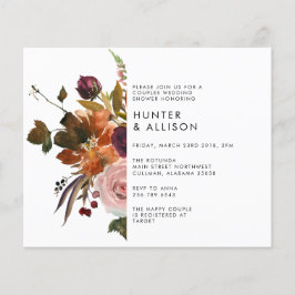 予算秋カップルシャワー招待状 チラシ