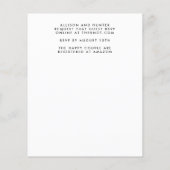 予算秋カップルシャワー招待状 チラシ (裏面)