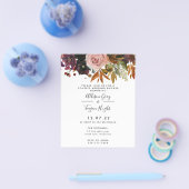 予算秋カップルシャワー招待状 チラシ (シングル)