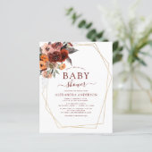 予算秋バーガンディーベビーシャワーフローラ (スタンド正面)