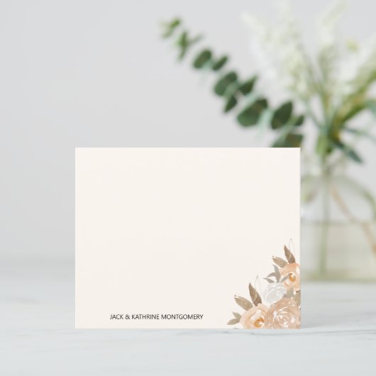 予算秋フローラエレガントノートカパーソナライズされたード (スタンド正面)