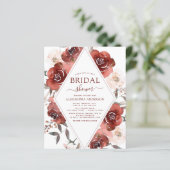 予算秋ブライダルシャワーバーントオレンジフローラ (スタンド正面)