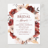 予算秋ブライダルシャワーバーントオレンジフローラ チラシ (正面)