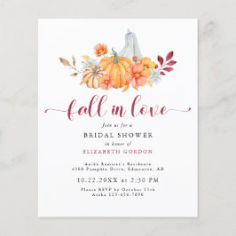 予算秋ブライダルシャワーパンプキン秋インラブ
