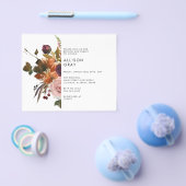 予算秋ブランチ&バブリー招待状フライヤー チラシ (シングル)