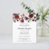 予算秋ブルガンディブライダルシャワー招待状 (スタンド正面)