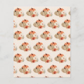 予算秋ベビーシャワーリトルカボチャ招待状 (裏面)