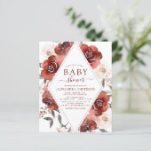 予算秋ベビーシャワー燃えたオレンジ色のフローラ (スタンド正面)