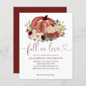 予算秋ラブレッドフローラパンプキンブライダルシャワー (正面/裏面)