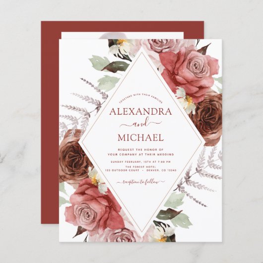 予算秋写真結婚のテラコッタ秋 (正面/裏面)