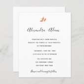 予算秋紅葉結婚式招待状 (正面/裏面)