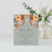 予算秋葉秋ブライダルシャワー招待状 (スタンド正面)
