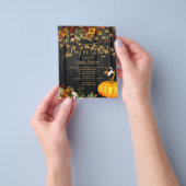 予算秋赤ちゃんシャワー性別による招待の公開 チラシ (手)