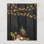 予算秋赤ちゃんシャワー性別による招待の公開 チラシ (裏面)