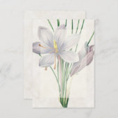 予算空白のヴィンテージブ結婚ルメン 招待状 (正面/裏面)