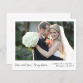 予算立案写真結婚の発表 (正面/裏面)