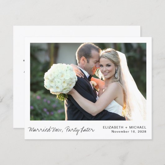 予算立案写真結婚の発表 (正面/裏面)