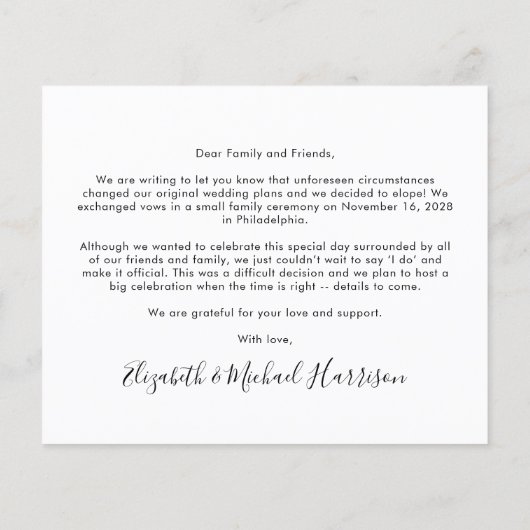 予算立案写真結婚の発表 (裏面)