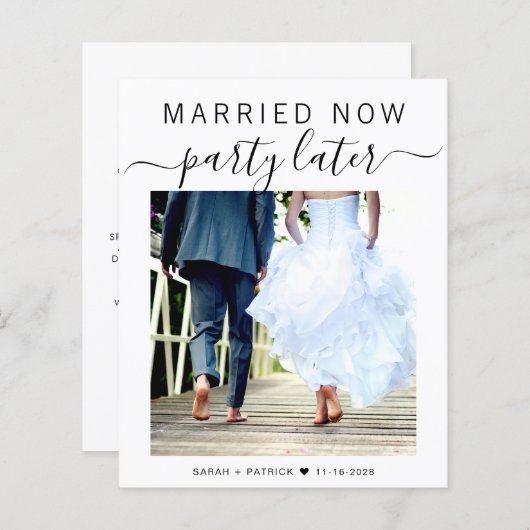 予算立案写真結婚の発表 (正面/裏面)