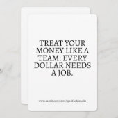 予算策定引用文グリーティングカードカスタム、富引用文 シーズンカード (正面/裏面)