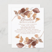 予算紅葉ブライダルブルンチバブリー招待状 (正面/裏面)