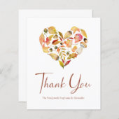 予算紅葉結婚のサンキューカード (正面/裏面)