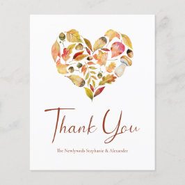 予算紅葉結婚のサンキューカード