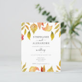予算紅葉結婚式招待状 (スタンド正面)